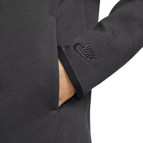 Nike Men's Tech Fleece Pullover Graphic Hoodie Anthracite Gray Sz S - Picture 6 of 15